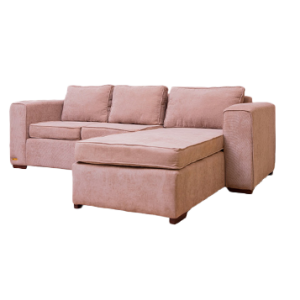 Fabric L-shaped Couch